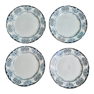 lot de 4 assiettes plates