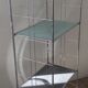 Vintage stainless steel shelf from the 70s