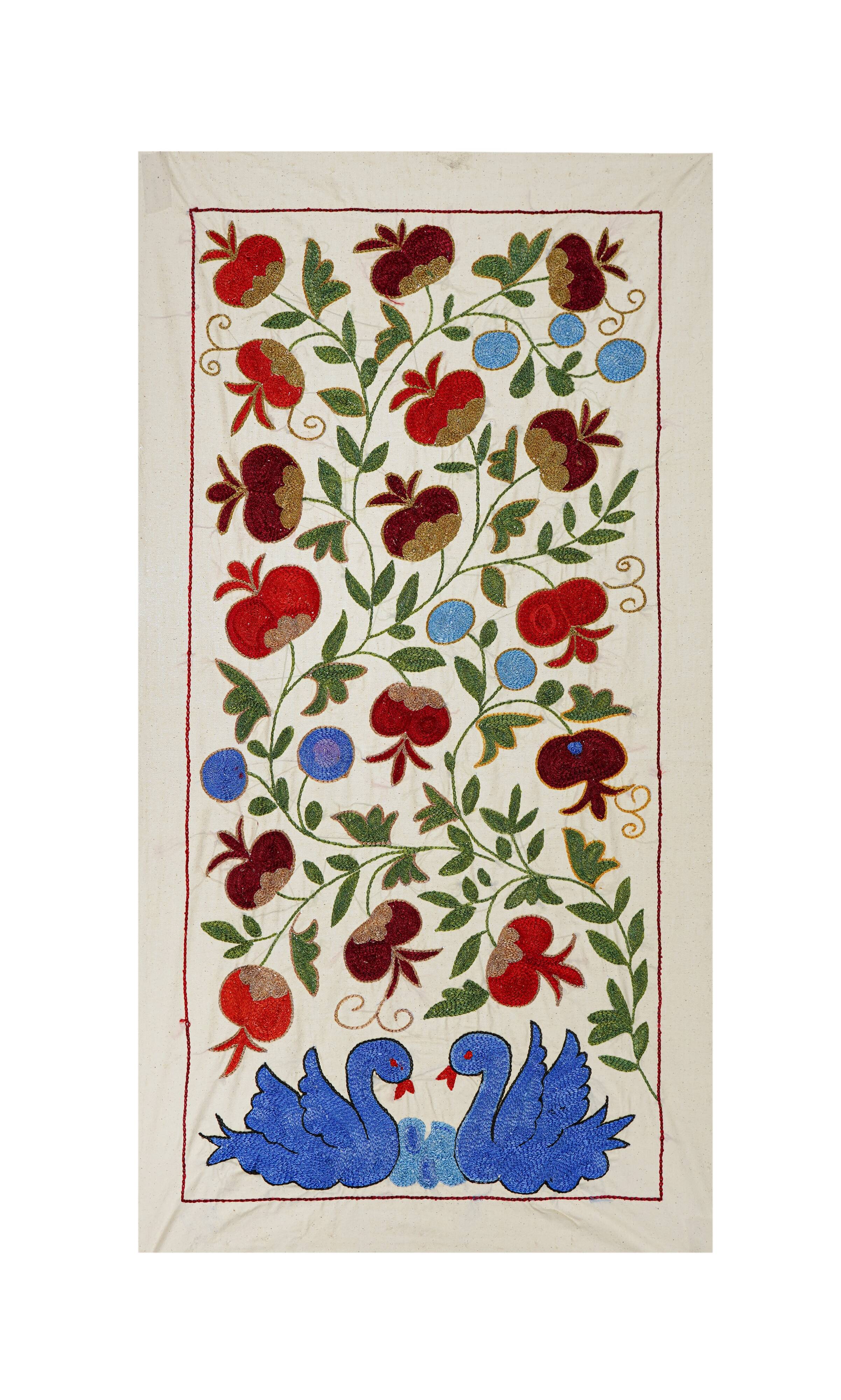 Vintage Turkish rug hand-knotted 50x95cm