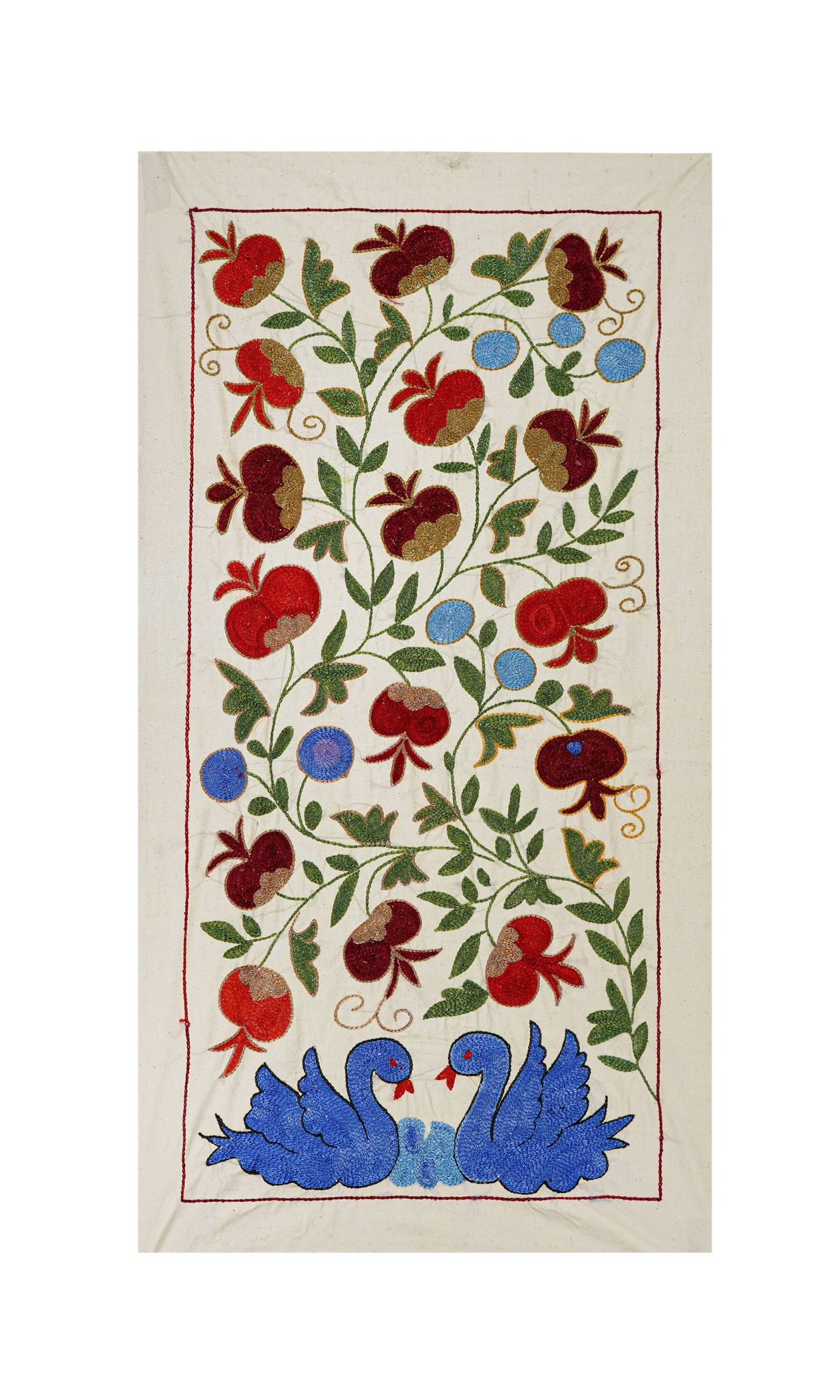 Tapis turc vintage noué à la main 50x95cm
