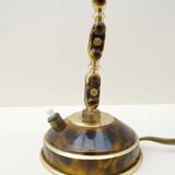 Adjustable desk lamp in lacquered brass, France 1940