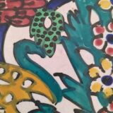 decorated ceramic plate