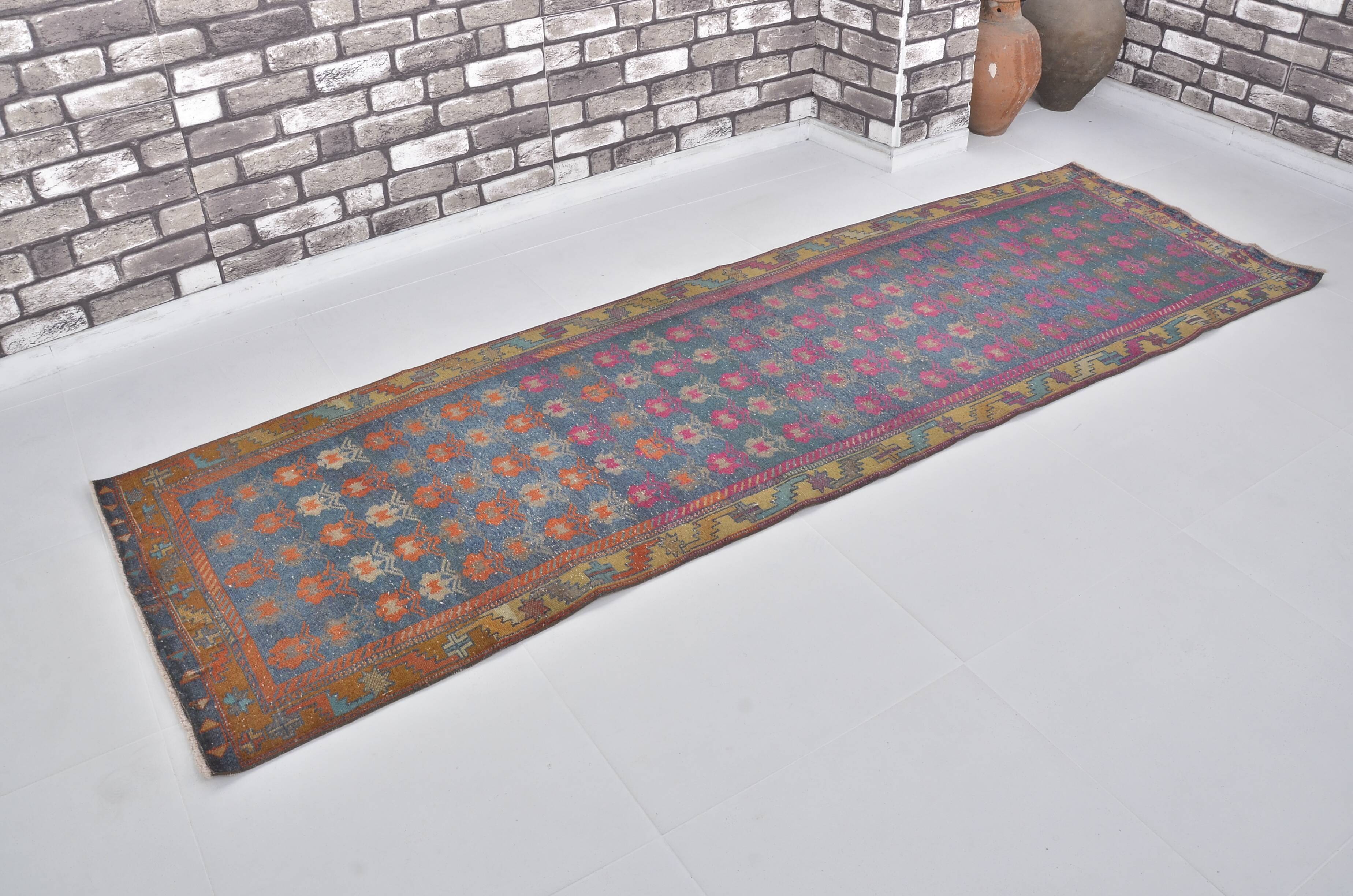 Geometric Design Oushak Runner Rug sku 2540