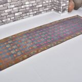 Geometric Design Oushak Runner Rug sku 2540