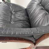 2 "Siesta" armchairs with their ottomans by Ingmar Relling, circa 1970
