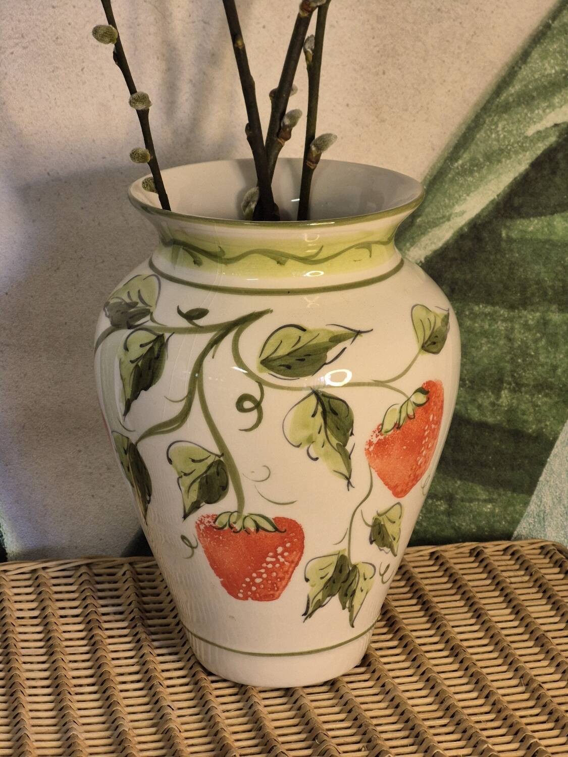 Strawberry vase