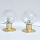 Pair of brass bedside lamps, Karl Gärtner Leuchtenbau, Germany, 1970s