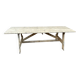 Large country farm table 240 cm in raw natural wood brewery fir