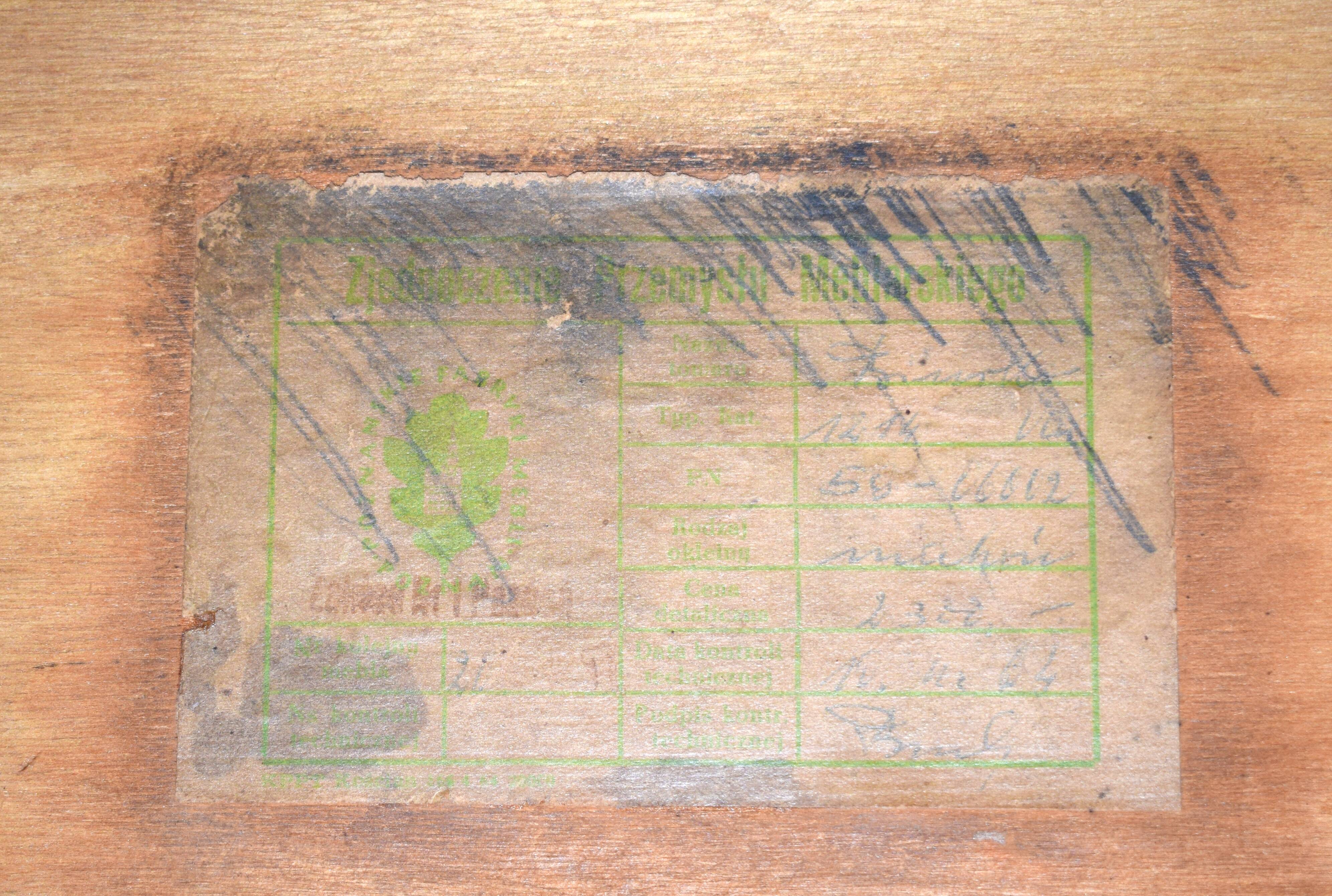 Mid-Century Polish Double-Sided Desk from Poznańskie Fabryki Mebli, 1960s.