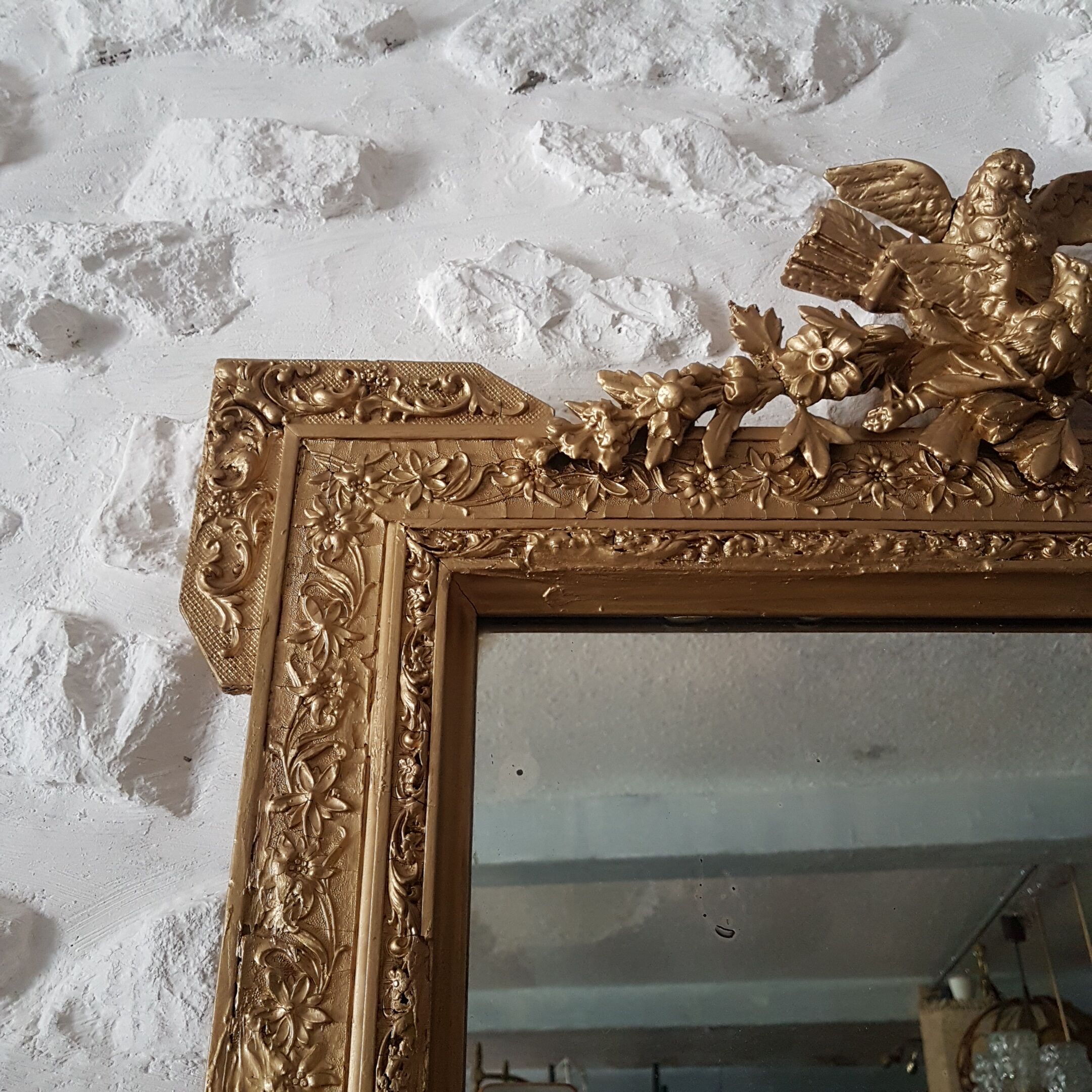 Golden old mirror 75x109cm