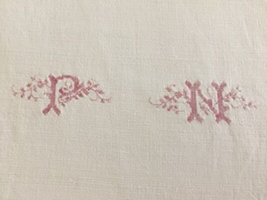 Winemaker's tablecloth, PN monogram