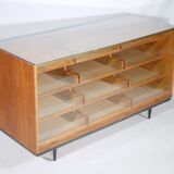 Teak Display Cabinet – Vintage Shop Display Counter from the 1950s