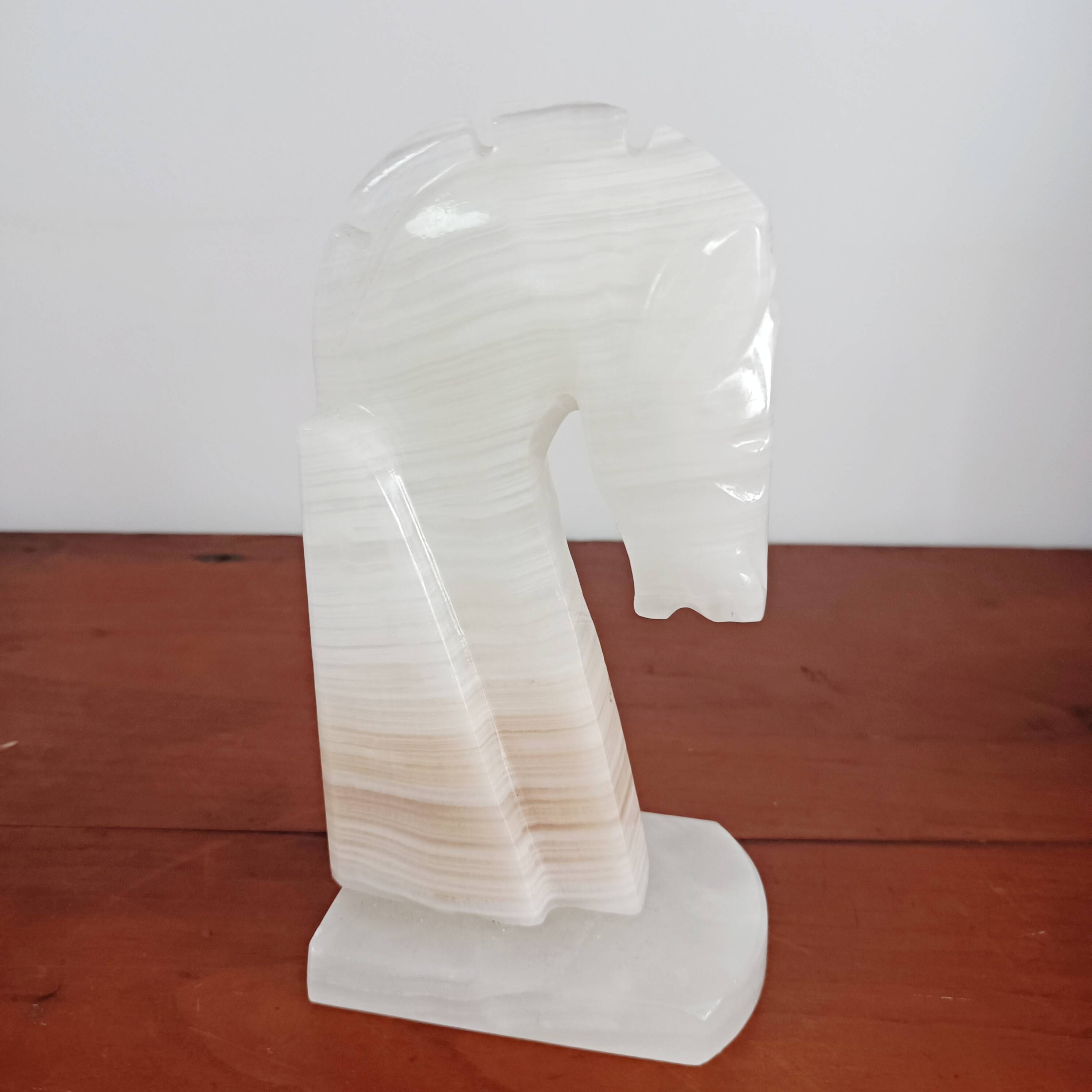 pair of onyx horse bookends