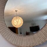 Wicker mirror, Josef Daubenbuchel, Germany, 1930s