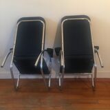 Pair of modernist armchairs 50s