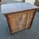 Rotating TV unit in solid oak