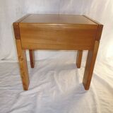 70s quality elm bedside table NF Prestige