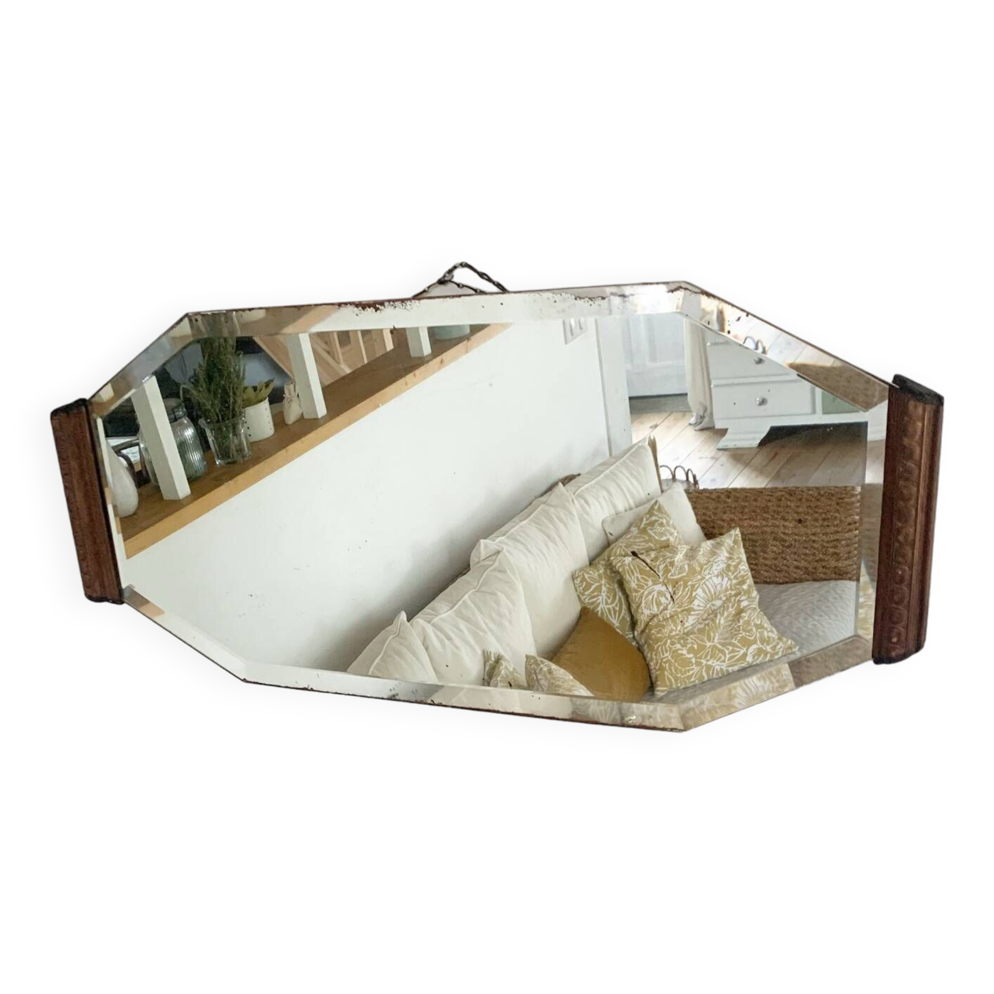 Miroir art déco biseauté