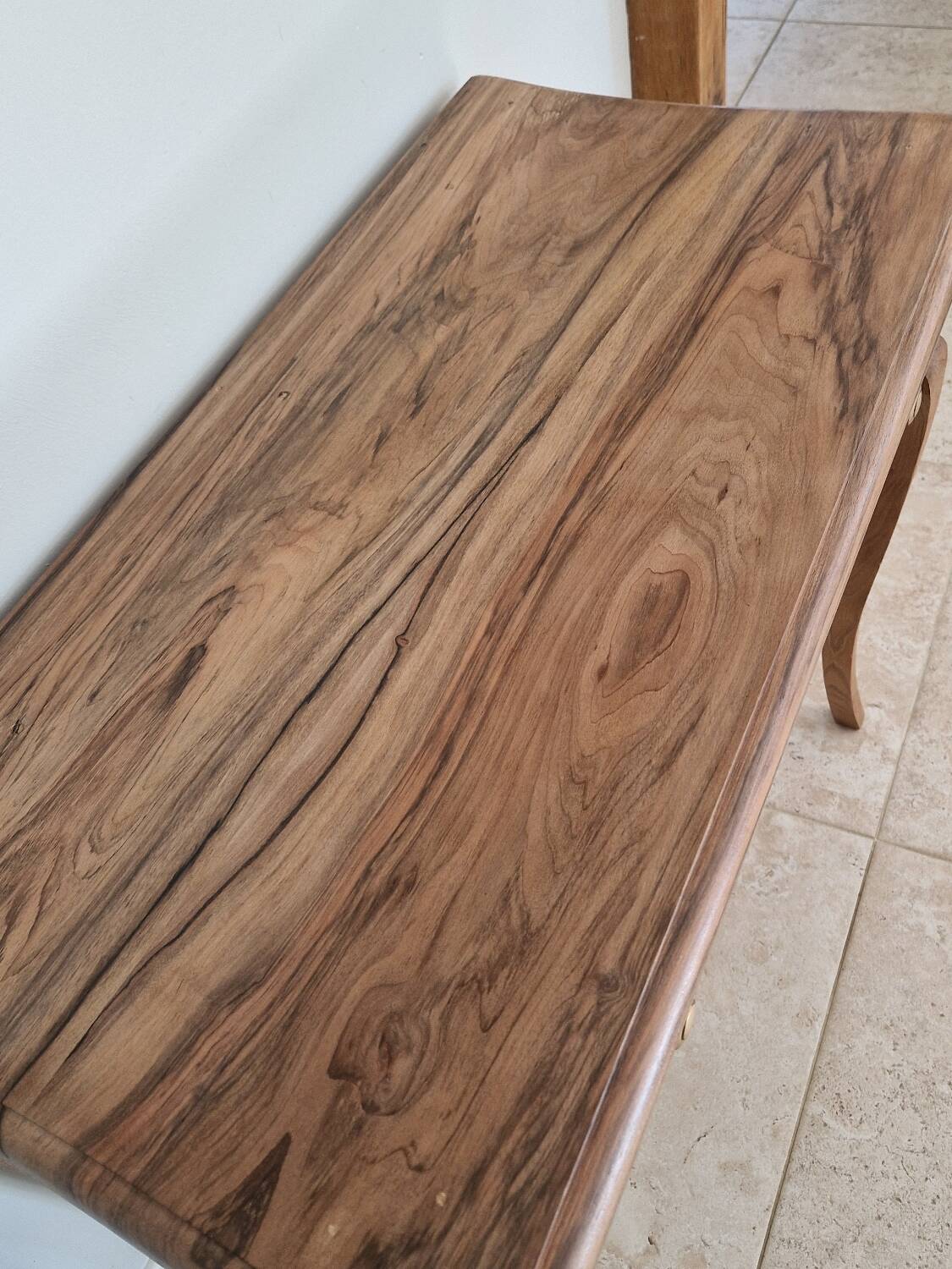 Console en bois brut