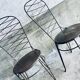 Lot de 2 chaises en fer forgé