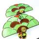 Pair of stained glass wall sconces