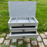 Bedside, lacquered wood worker