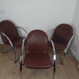Slichaise Souvignet chrome armchair