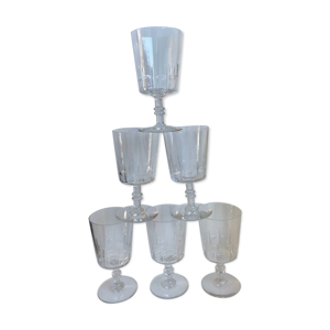 Lot de 6 verres à vin