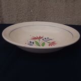 Hollow round plate in earthenware KG Lunéville model Rachel diam 28.5 cm