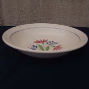 Hollow round plate in earthenware KG Lunéville model Rachel diam 28.5 cm