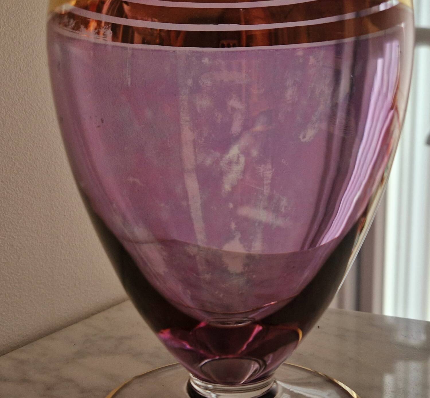 Carafe à liqueur verre soufflé