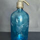 Old blue glass siphon