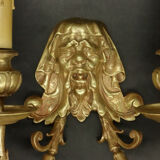 Pair of Japanese orientalist sconces of the nineteenth century