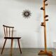Old designer pine coat rack from the 60s in chalet wood