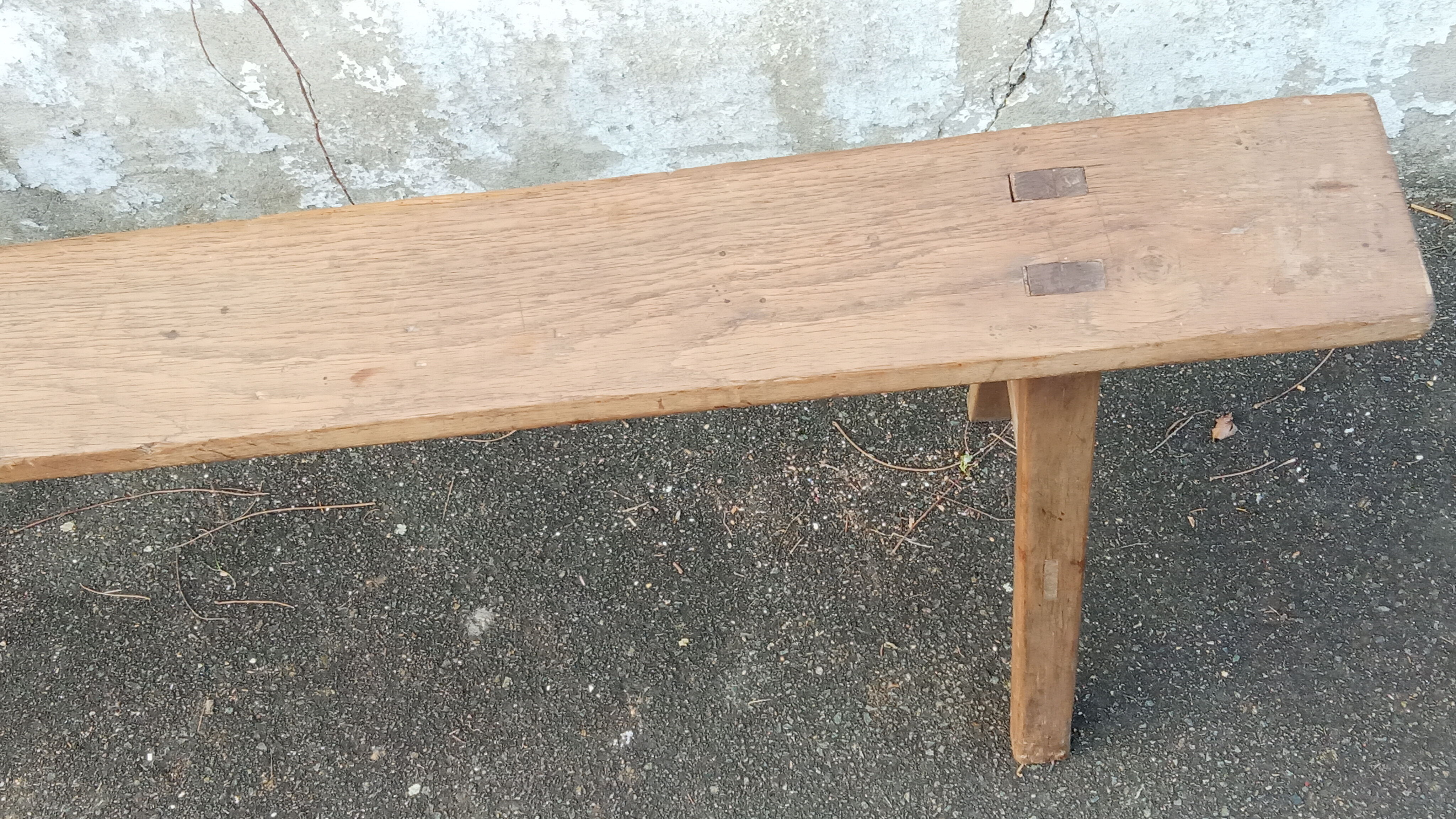 Oak farm bench