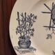French vintage plate, R. Lafitte, Terre de Fer, Salins