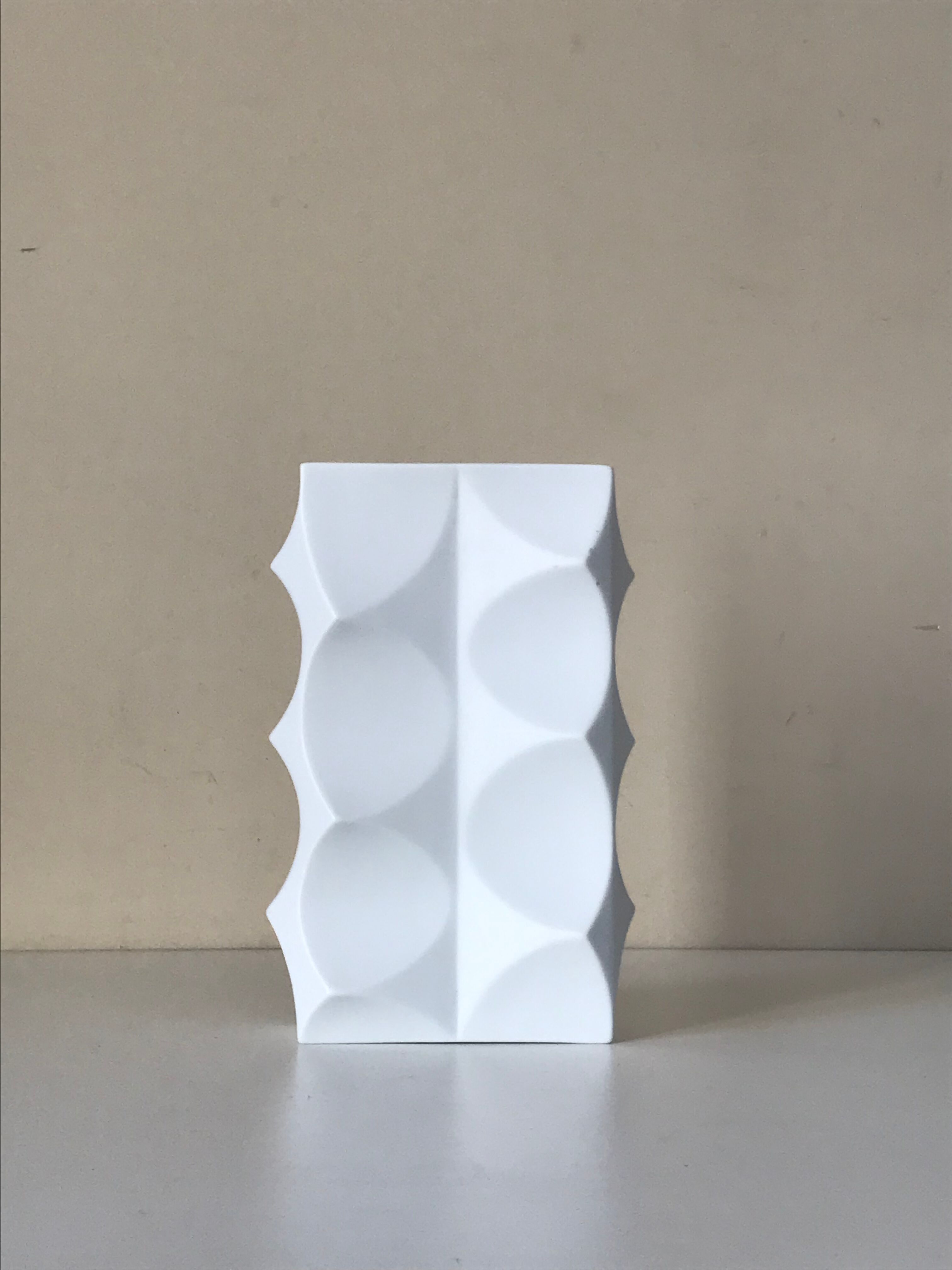 Vase biscuit vintage design annees 70