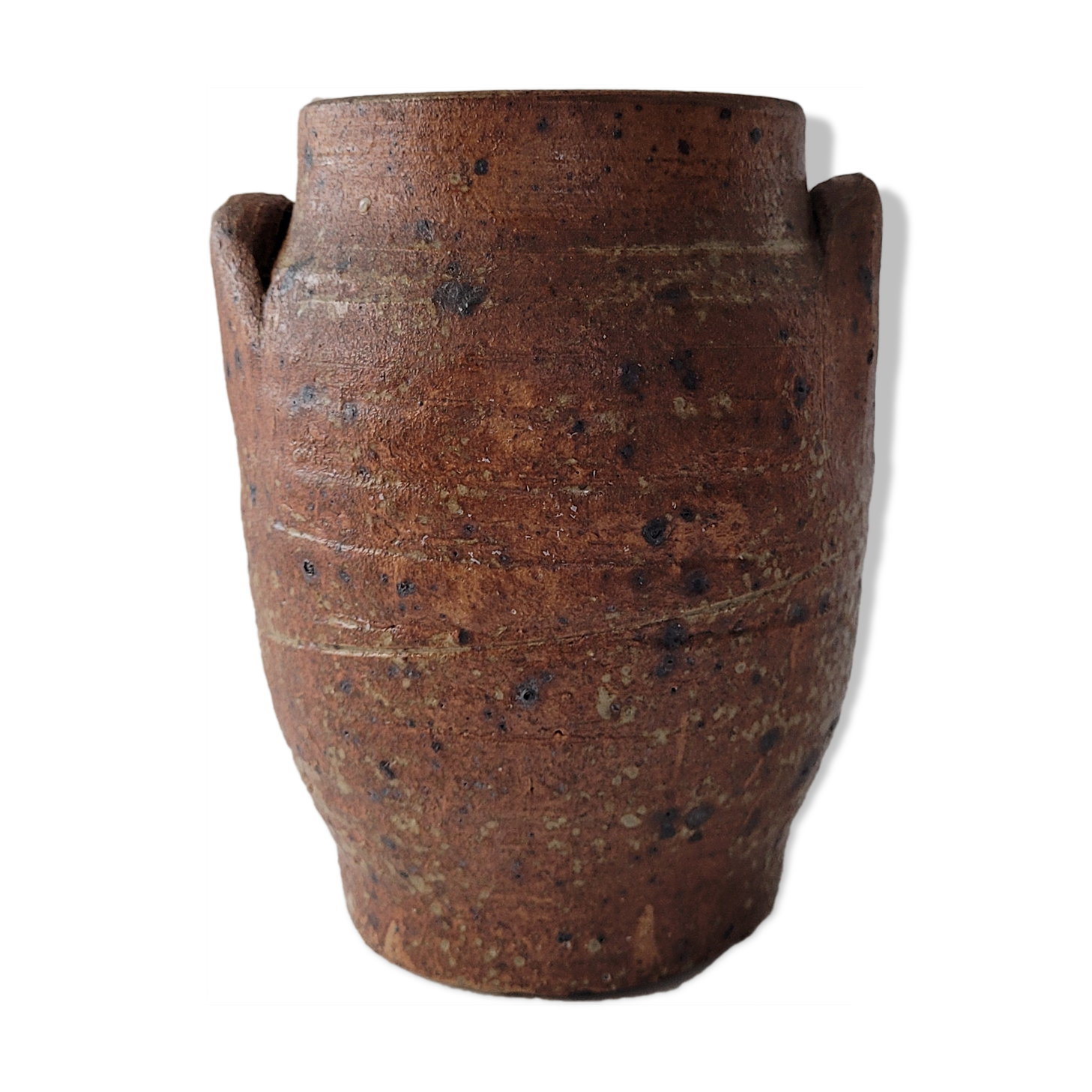 Artisanal sandstone jar vase