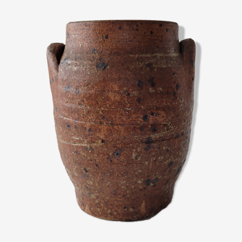 Artisanal sandstone jar vase