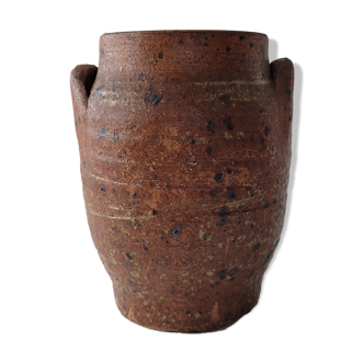 Vase jarre en grès artisanal