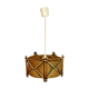 Suspension esprit scandinave jute, bois et laine