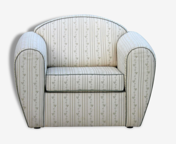 Paire de fauteuils club recouverts de tissu