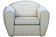 Pair of club chairs covered with fabric