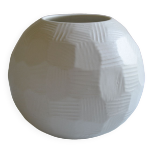 vase boule à engobe