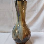 Grand vase en grès flammé de Boufflioux signé GUÉRIN - Années 30