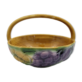 Vintage fruit basket in Sarreguemines slip