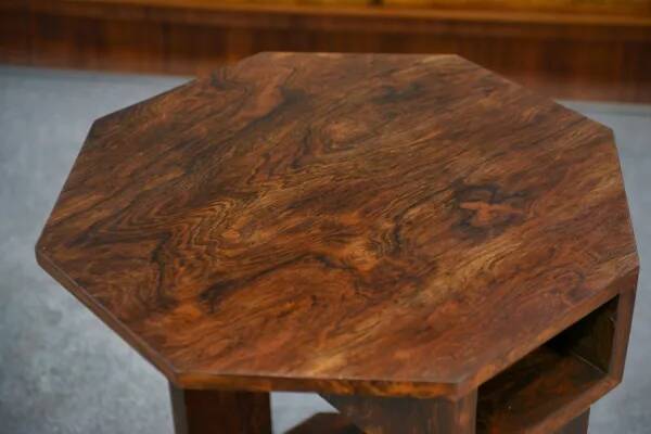 Art Deco side table in rosewood veneer