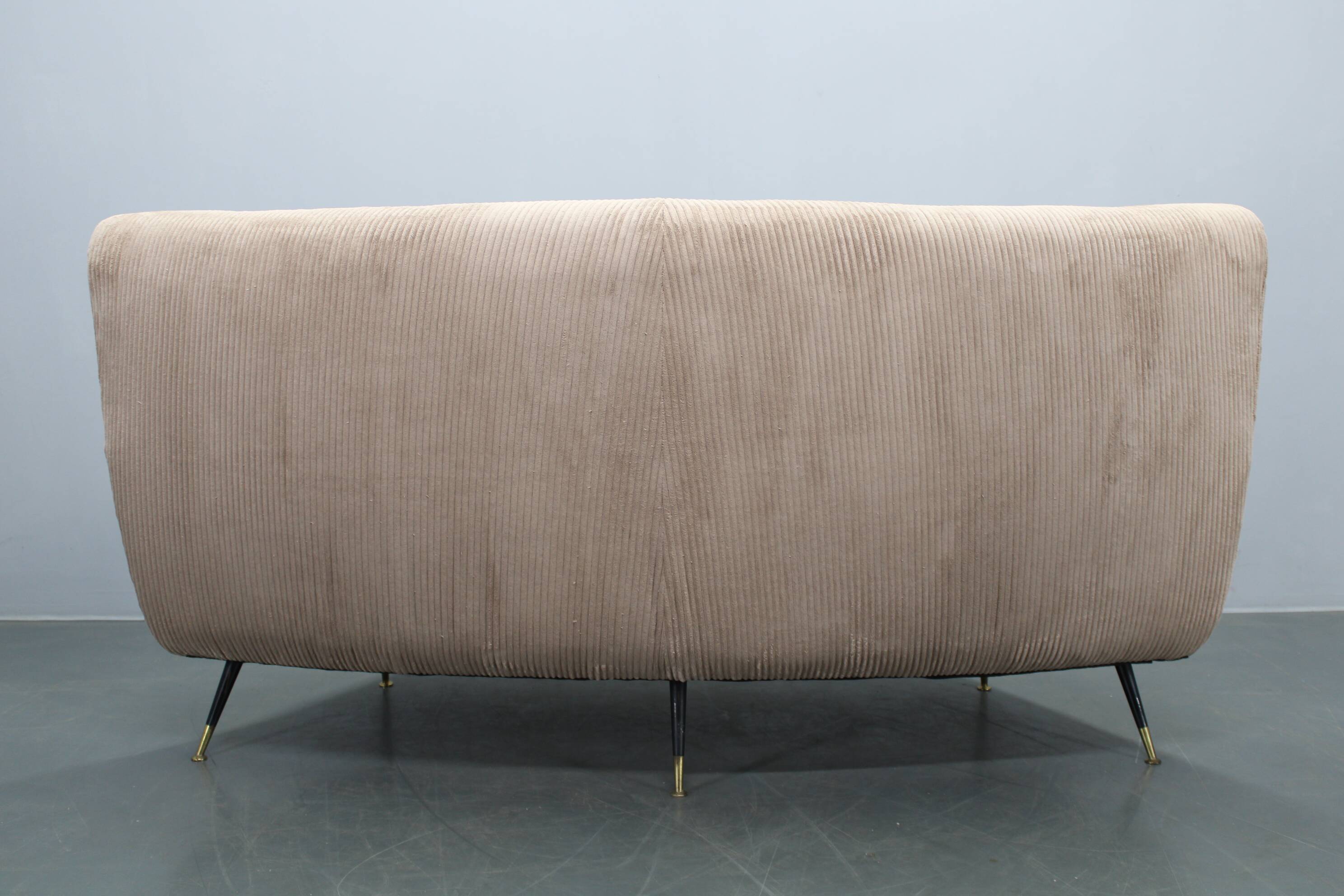 Gigi Radice for Minotti curved modular sofa, Italy, 1950s