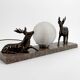 Veilleuse Art Déco aux cerfs – vers 1930