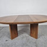 Elm dining table by Luigi Gorgoni from the 80s